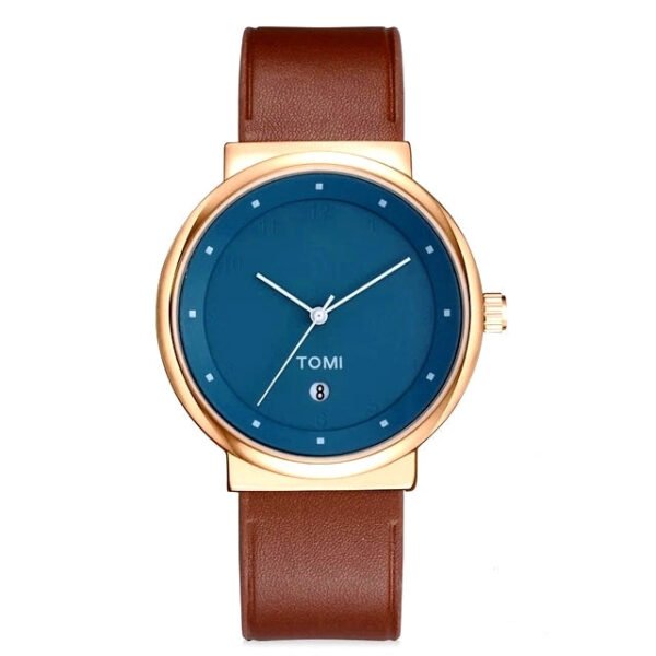 TOMI T-091 Men's Watch Round Dial Date Quartz - Tomi Watches