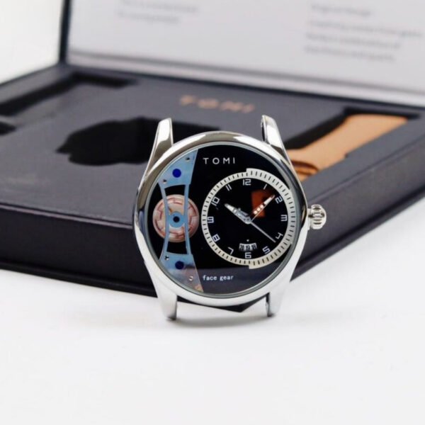 TOMI T-105 Face Gear Dual Strap Luxury Watch - Tomi Watches