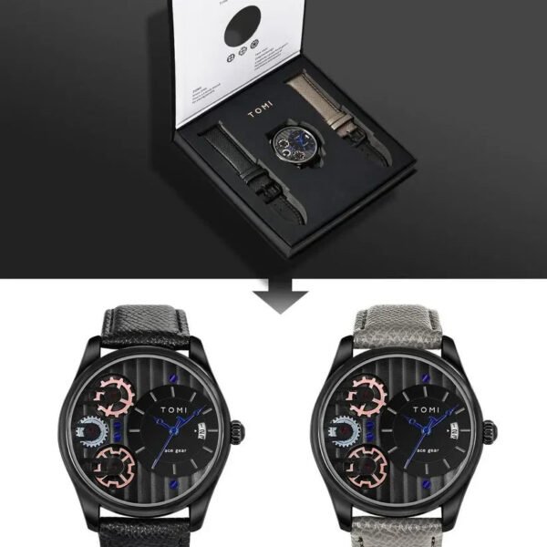 TOMI Face Gear Dual Strap Luxury T-106 | The Tomi Watches - Image 19