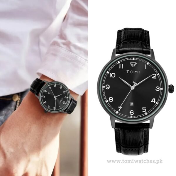 TOMI T-108 Quartz Watch – Stylish, Unisex, Date Display | The Tomi Watches - Image 3
