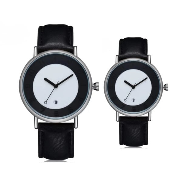 TOMI T-085 Couple Watch – Stylish & Elegant Leather Strap Timepiece for Men & Women