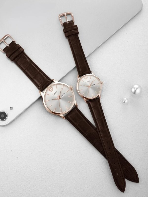 TOMI T-045 Couple Watches – Stylish Matching Set for Him & Her | The Tomi Watches - Image 6