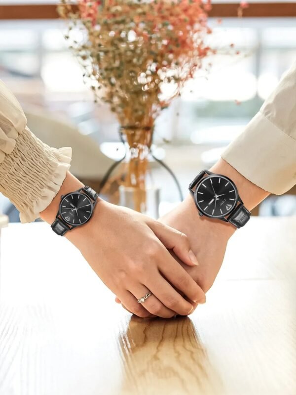 TOMI T-045 Couple Watches – Stylish Matching Set for Him & Her | The Tomi Watches - Image 2