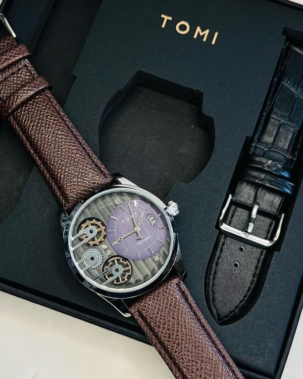 TOMI Face Gear Dual Strap Luxury T-106 | The Tomi Watches - Image 24