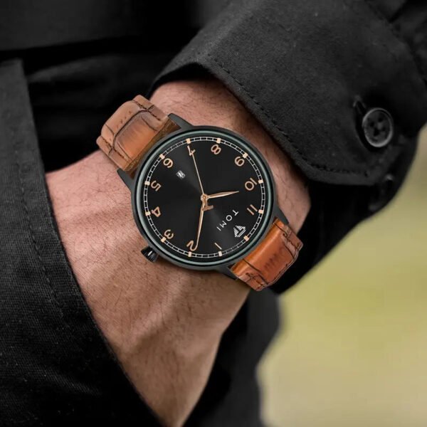 TOMI T-108 Quartz Watch – Stylish, Unisex, Date Display | The Tomi Watches - Image 17