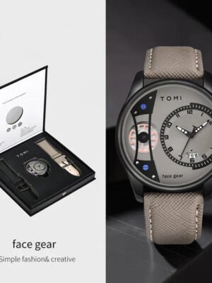 TOMI Face Gear Dual Strap Watch T-105 | The Tomi Watches