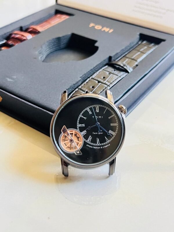 TOMI T-103 Face Gear Dual Strap Watch - Tomi Watches
