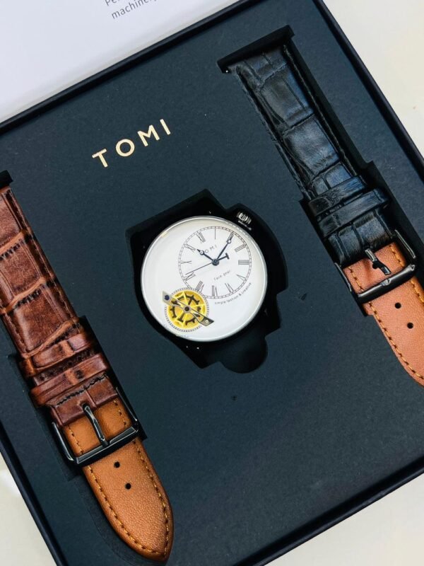 TOMI T-103 Face Gear Dual Strap Watch - Tomi Watches