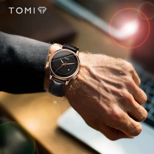 TOMI T-101 Stylish Watch & Bracelet Set for Men | The Tomi Watches - Image 8