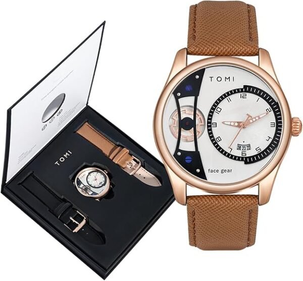 TOMI Face Gear Dual Strap Watch T-105 | The Tomi Watches - Image 25