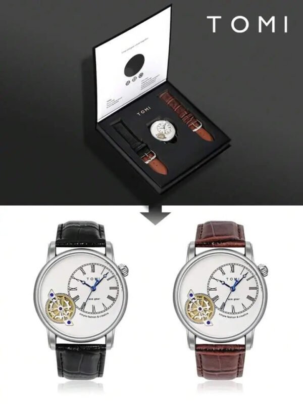 TOMI Face Gear Dual Strap Watch T-103 | The Tomi Watches - Image 2