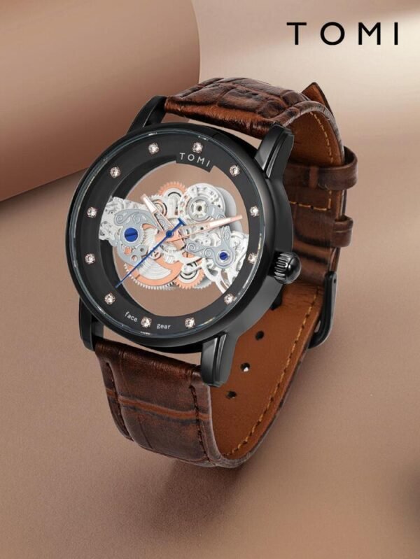 TOMI T-102 Face Gear Dual Strap Luxury Watch - Tomi Watches