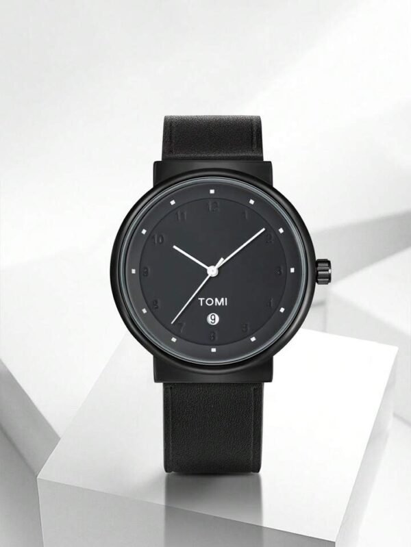 TOMI T-091 Men's Watch Round Dial Date Quartz - Tomi Watches