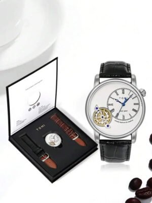 TOMI Face Gear Dual Strap Watch T-103 | The Tomi Watches