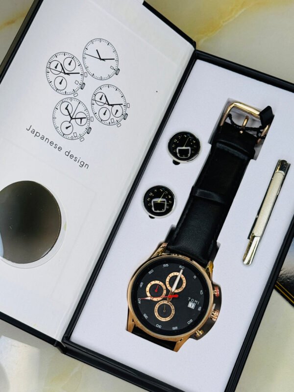TOMI Luxury Watch Tie Pin Cufflinks T-601 | The Tomi Watches - Image 15