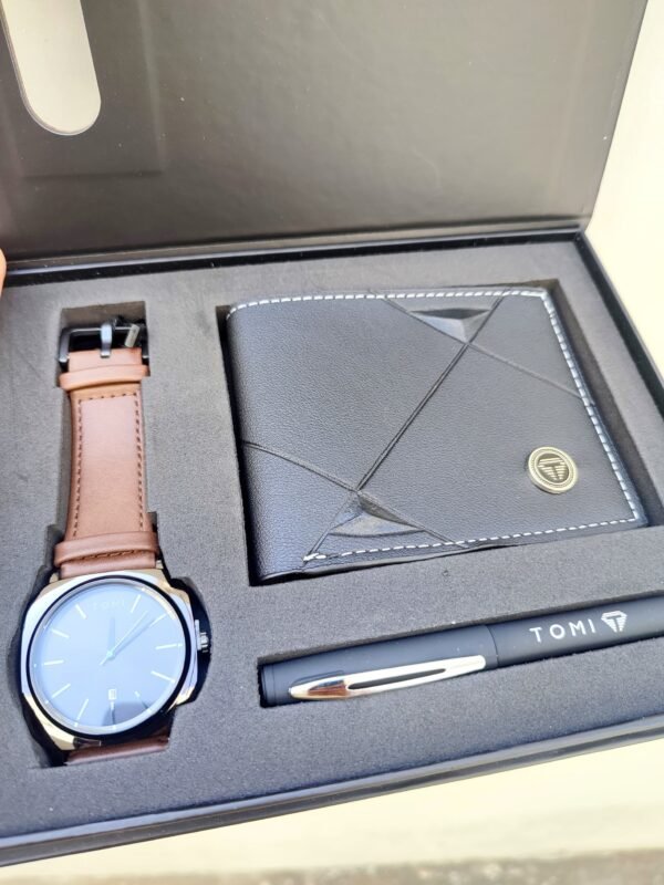 TOMI T-084 3PCS  Gift Box Set with Watch, Wallet & Pen | The Tomi Watches - Image 13