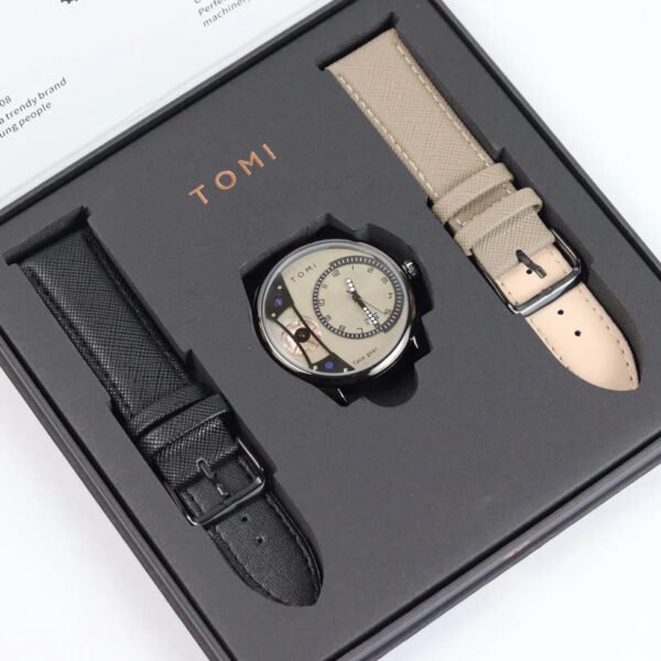 TOMI Face Gear Dual Strap Watch T-105 | The Tomi Watches - Image 26