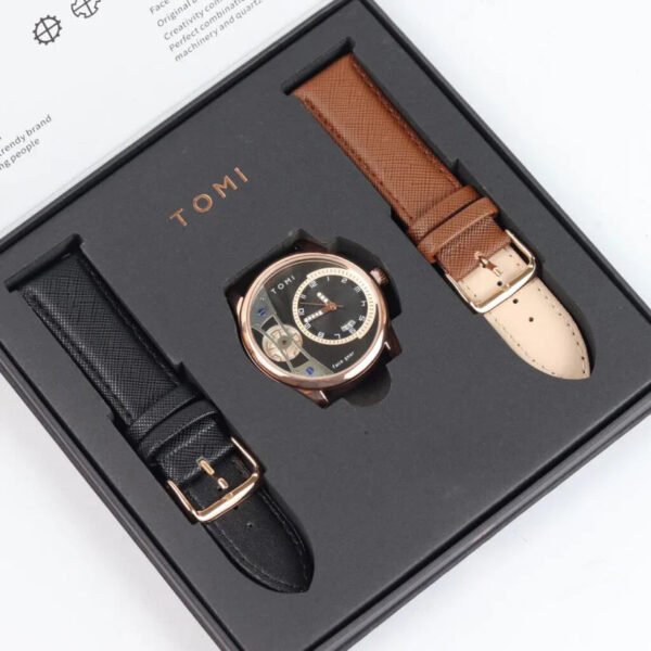 TOMI Face Gear Dual Strap Watch T-105 | The Tomi Watches - Image 27